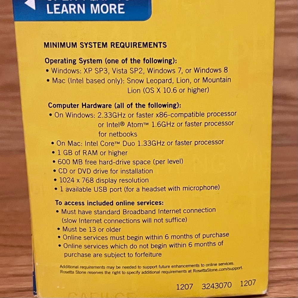 Rosetta Stone Portuguese (Brazil) Levels 1 , 2 , 3. Totale Version 4 Never Opend - Picture 4 of 10